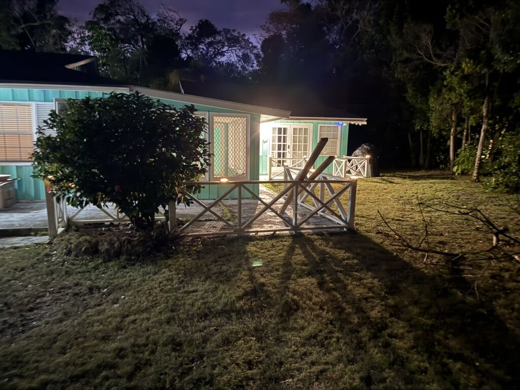 Cottage at night
